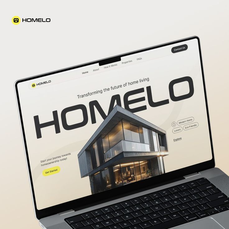 Homelo House modern luxury home living website preview