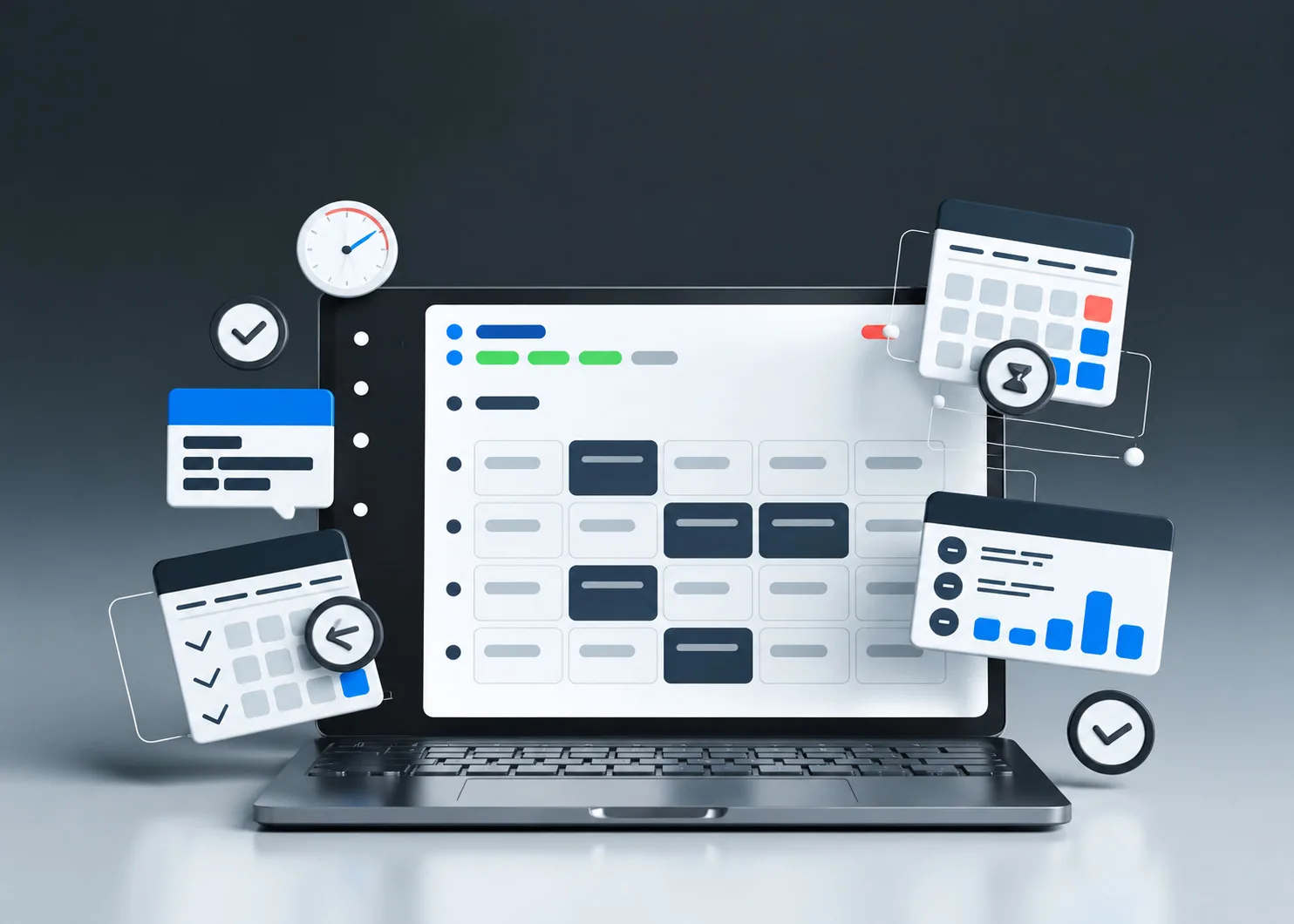 Business Automation & ERP interface showcase