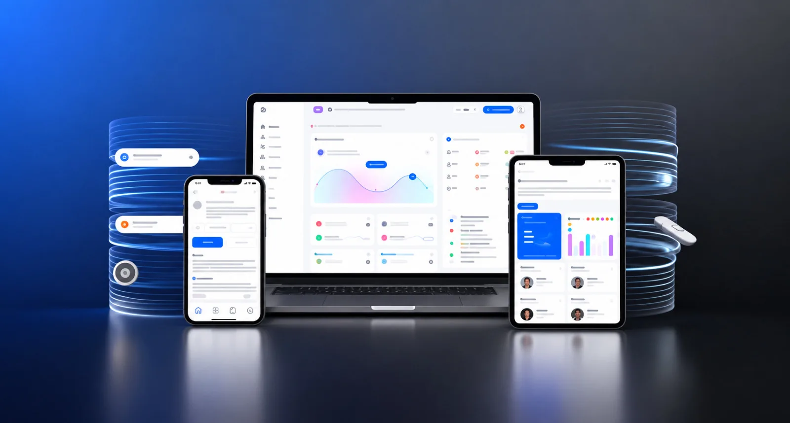 Custom business automation dashboard developed by Softlab IT